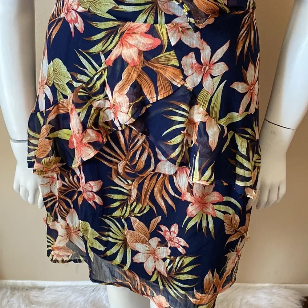 NWT Fashion Nova Paradise Feels Ruffle Mini Dress - Size 3X - Picture 10 of 16